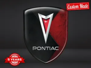 Pontiac Pegatina Relieve Auto Resistente Premium Minimalista
